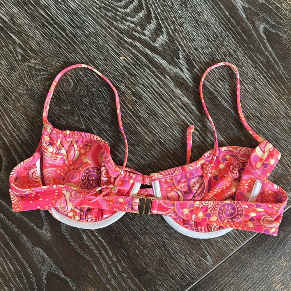 Kulani Kinis Ruched Underwire Bikini Top Size Large - Picture 4 of 10